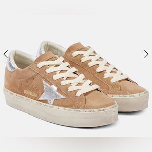 Golden Goose Hi-Star Suede Sneakers, Tan - Size 9 (40 IT)